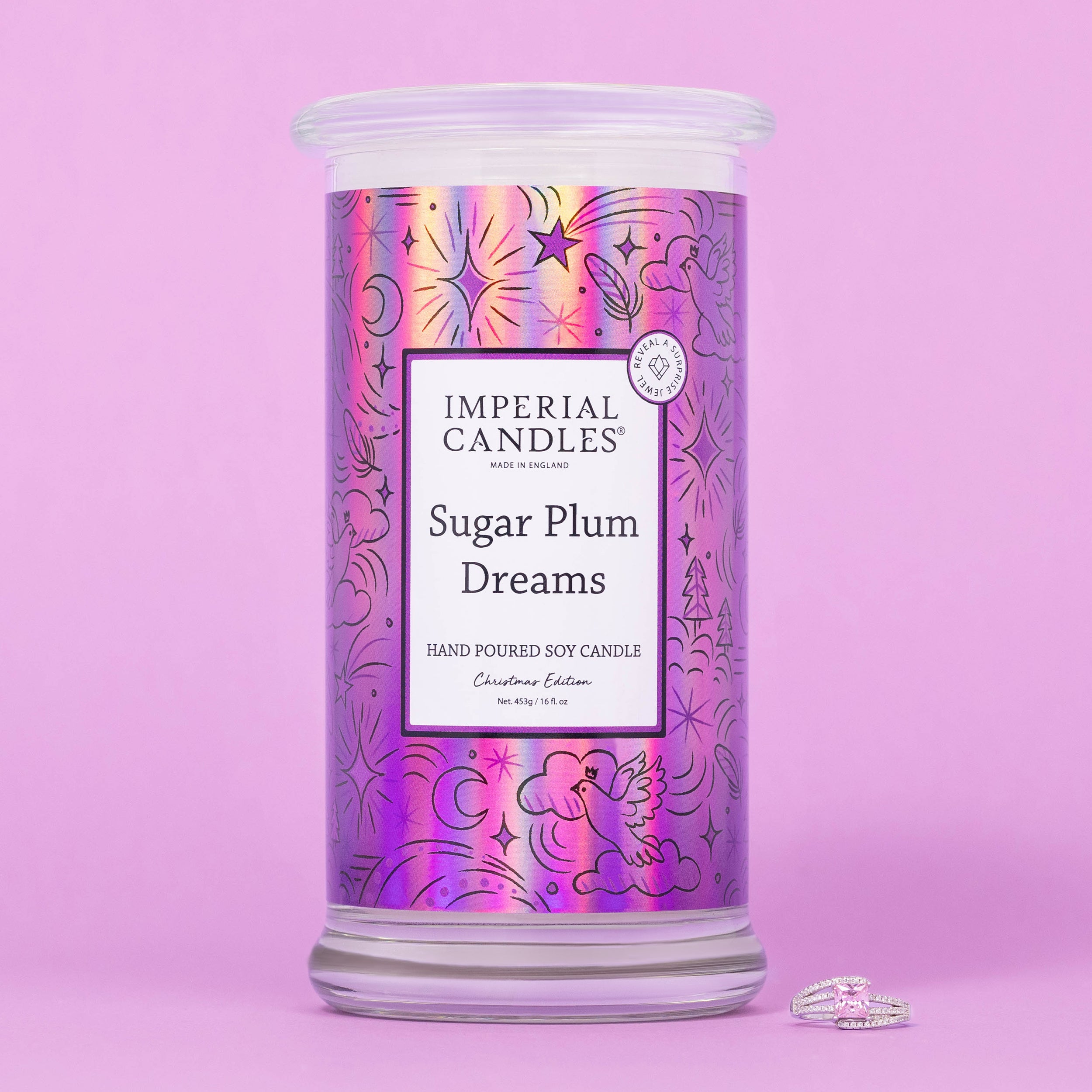 Frosted Plum Dreams Original Jewel Candle Imperial Candle