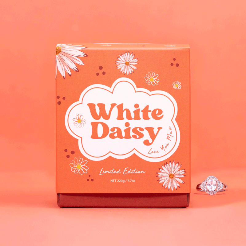 White sales daisy jewellery