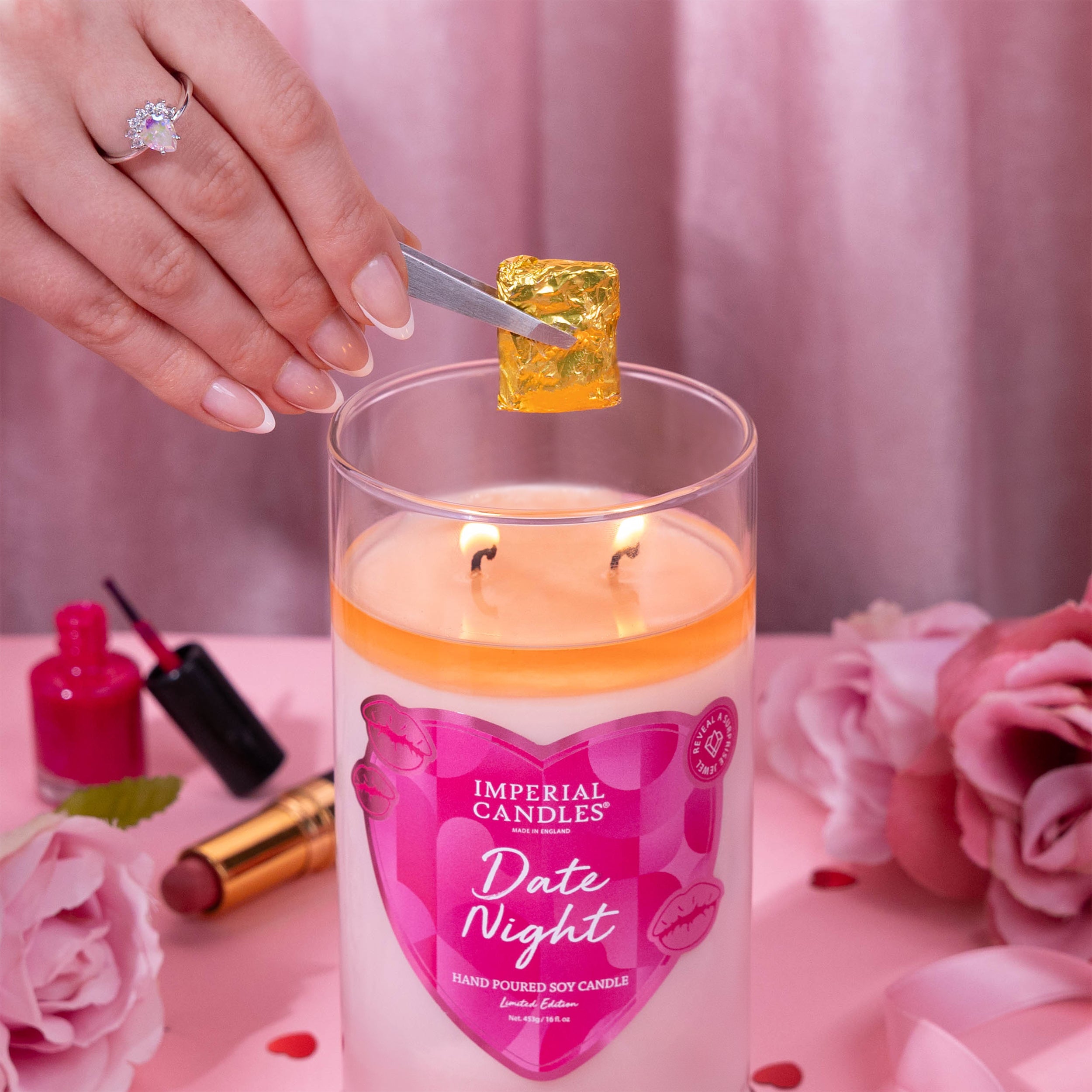 Scented Candle Imperial Candles Rings Date Night Valentine's Day