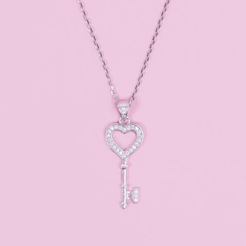 ‘’Key’’ 925 Sterling Silver Necklace