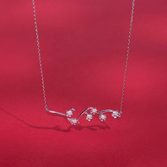 ‘’Sakura’’ 925 Sterling Silver Necklace