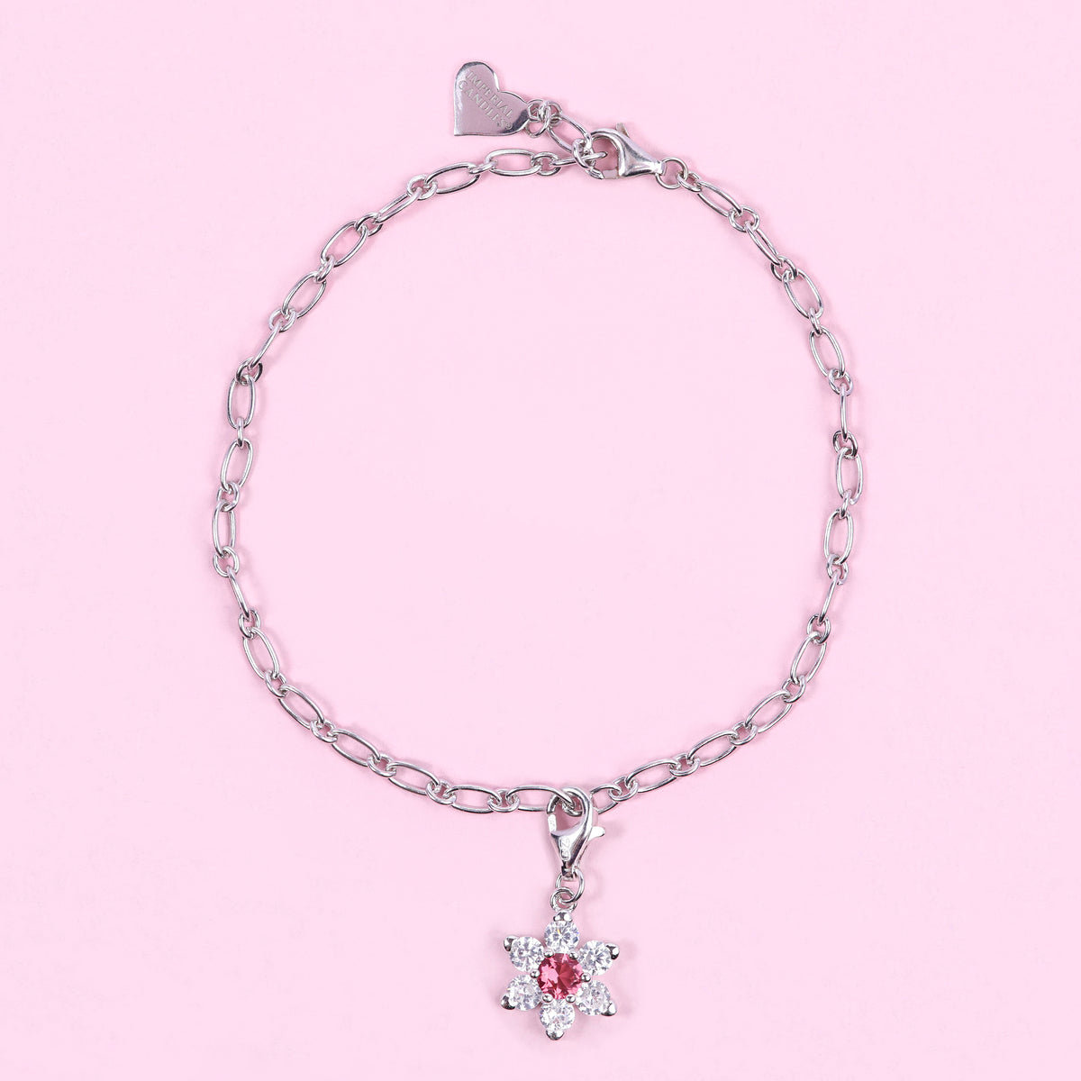 Charm + Bracelet Set  ( 925 Sterling Silver )