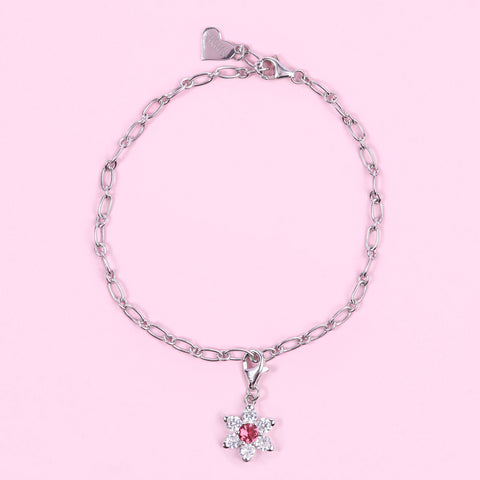 Charm + Bracelet Set  ( 925 Sterling Silver )