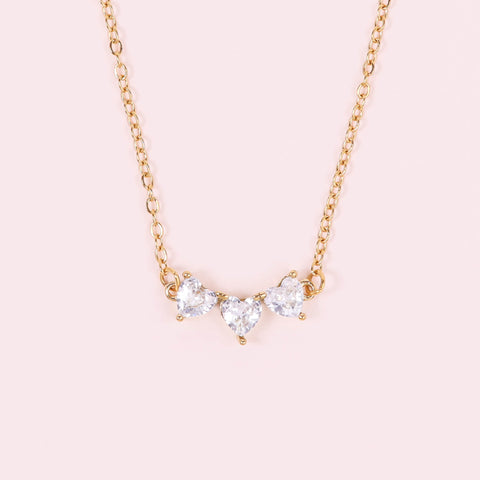 Forever Trio Heart Necklace