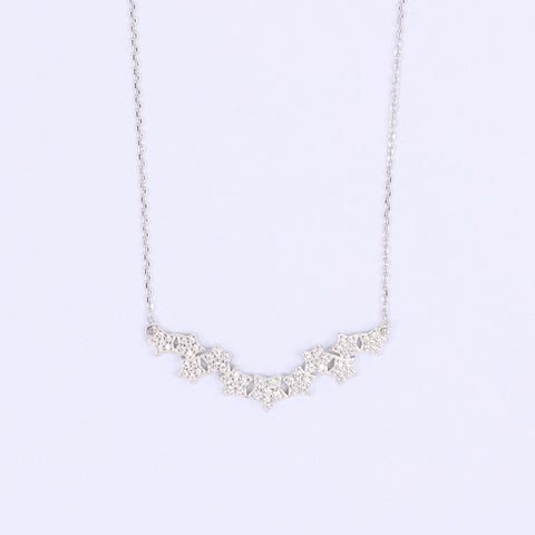 Stars CZ Silver Necklace