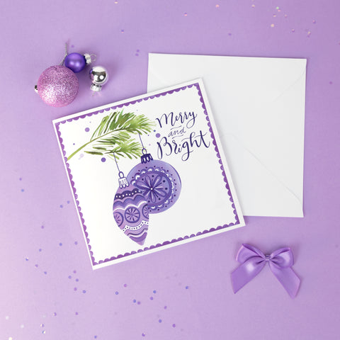Merry and Bright - Greeting Card